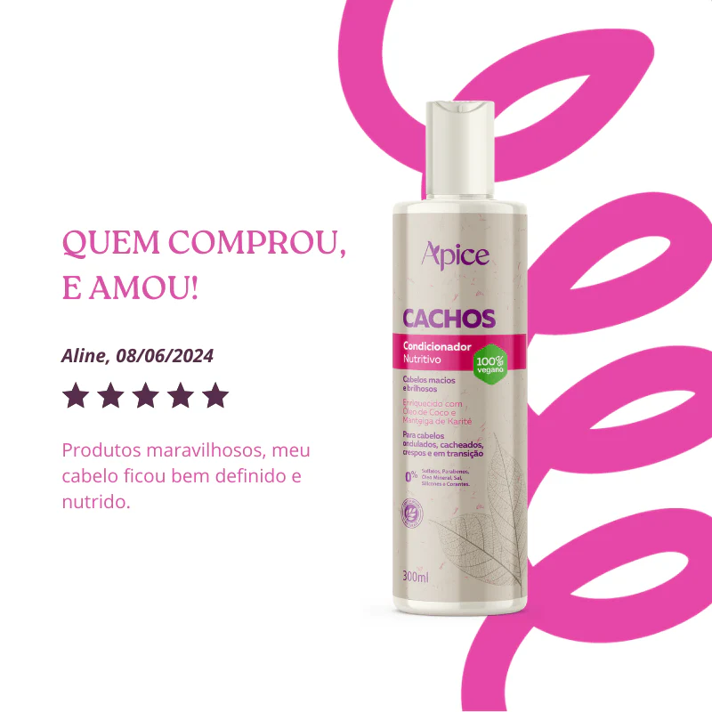 Condicionador Cachos Nutritivo 300ml - Image 4