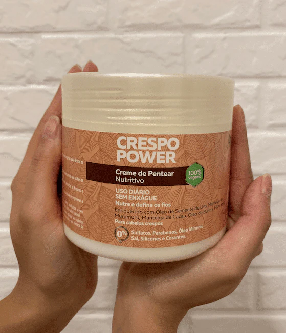 Creme de Pentear Nutritivo Crespo Power 500g - No Poo / Low Poo - Ação Condicionante - Image 6
