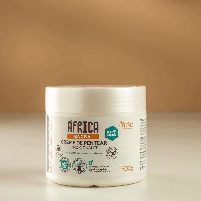 Creme de Pentear África Baobá 500g - No Poo / Low Poo - Ação Condicionante - Image 8