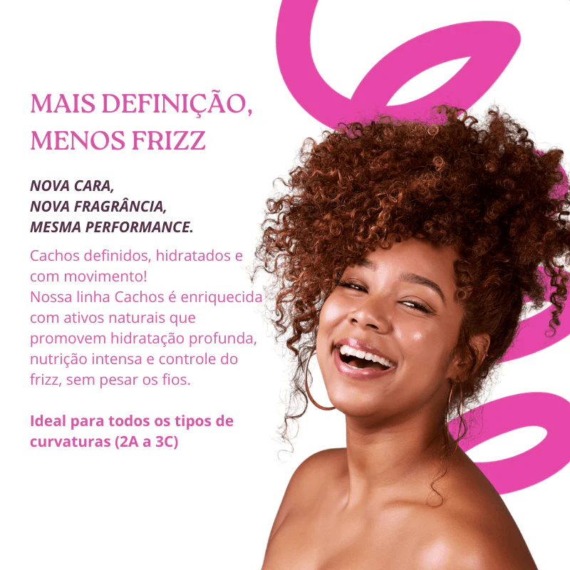 Kit Cachos Essence - Shampoo, Condicionador, Gelatina, Refil Ativador e Máscara (5 ITENS) - Image 3