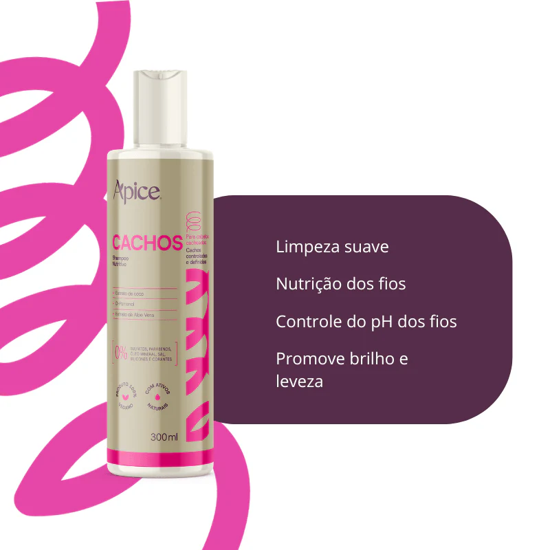 Kit Cachos Essence - Shampoo, Condicionador, Gelatina, Refil Ativador, Ativador e Máscara (6 ITENS) - Image 6