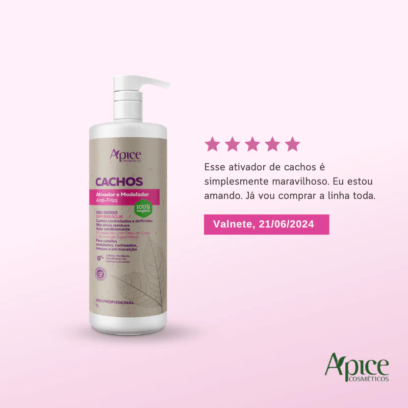 Kit Cachos - Shampoo, Gelatina, Máscara e Ativador (4 ITENS) - Image 10