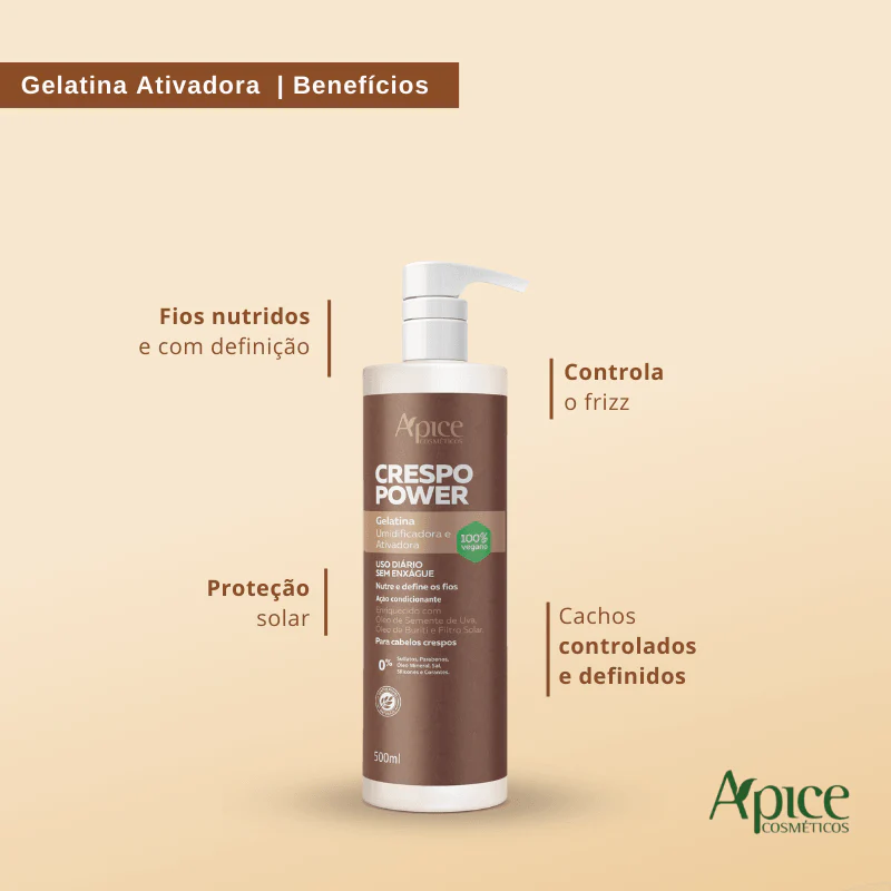 Kit Crespo Power - Shampo, Máscara e Gelatina  (3 itens) - Image 5