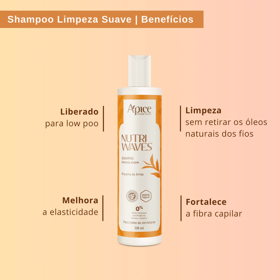 Kit Onduladas Nutri Waves Higienização - Shampoo e Condicionador (2 itens) - Image 2