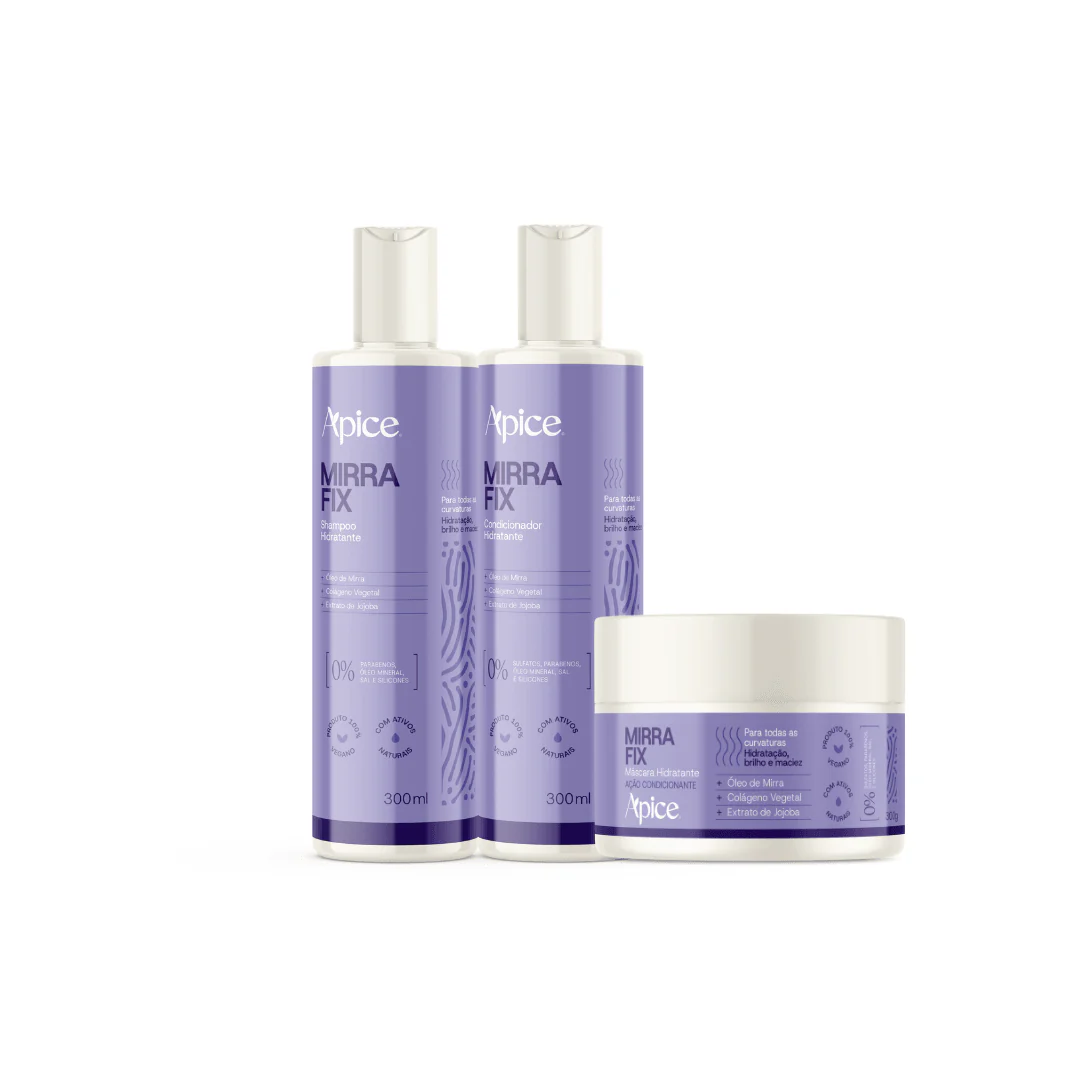 Kit Mirra Fix - Shampoo, Condicionador e Máscara (3 ITENS)