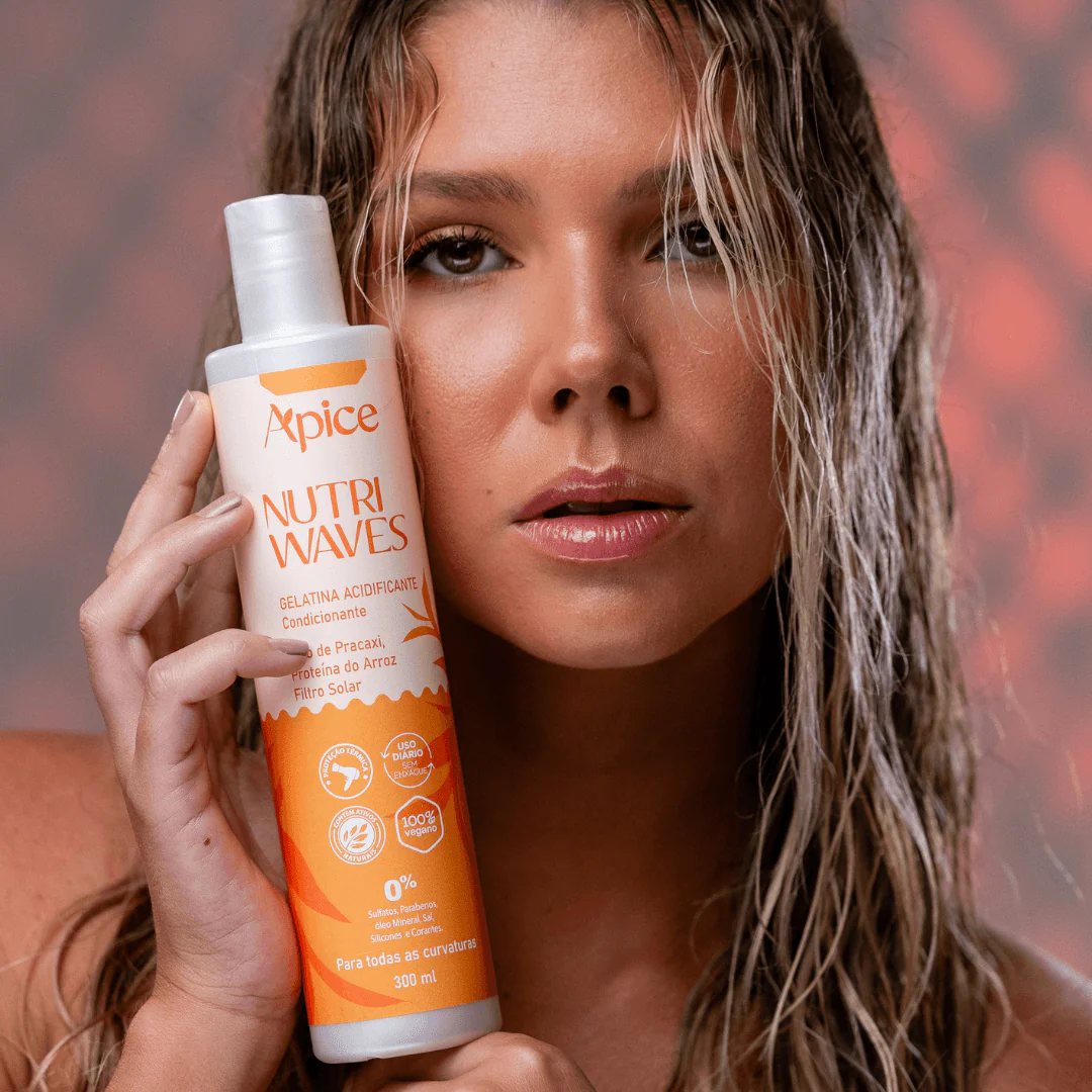 Kit Nutri Waves - Shampoo, Condicionador, Gelatina e Creme de Pentear (4 itens) - Image 4