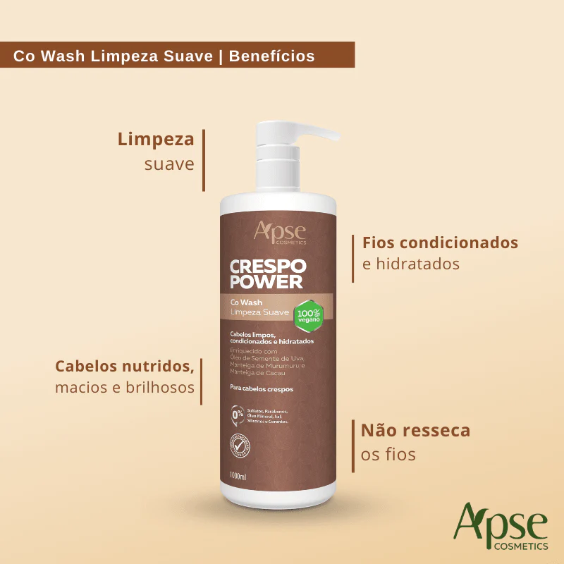 Kitão Crespo Power - Co Wash, Condicionador, Gelatina, Máscara e Creme de Pentear (5 ITENS) - Image 6